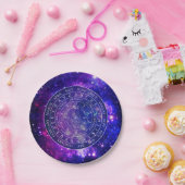 Pendulum Board Chart Divation Game Paarse Space Papieren Bordje (Feest)