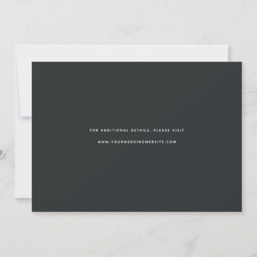 Pened Script | Modern Elegant Two Photo Save The Date (Achterkant)