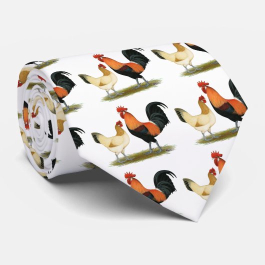 Penedesenca Chickens Stropdas (Opgerold)