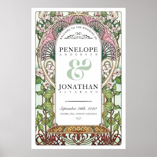 PENELOPE 01 A - Affiche de bienvenue Mariage grand (Devant)