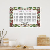 PENELOPE 01 A - Bruiloft Zitkaarten - Groot Poster (Keuken)