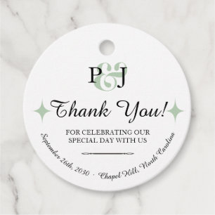 PENELOPE 01 A - Étiquette de faveur de mariage