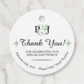 PENELOPE 01 A - Étiquette de faveur de mariage (Dos)