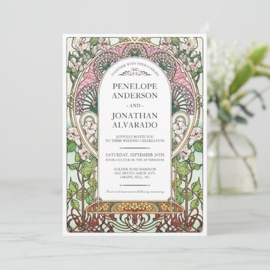 PENELOPE 01 A - Faire-part de mariage (Debout devant)