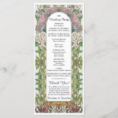 PENELOPE 01 A - Huwelijksprogramma - Art Nouveau Programma (Achterkant)