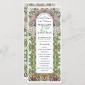 PENELOPE 01 A - Huwelijksprogramma - Art Nouveau Programma (Voorkant / Achterkant)