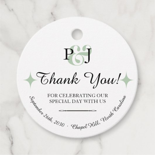 PENELOPE 01 A - Trouwcadeautje label (Voorkant)