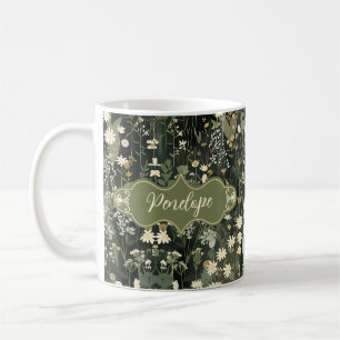 Penelope Dark Daisy Floral Koffiemok