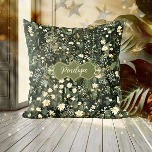Penelope Dark Daisy Floral Kussen