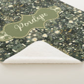 Penelope Dark Daisy Floral Sherpa Deken (3/4)