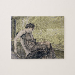 Penelope die een schuur weeft voor Laertes haar va Legpuzzel