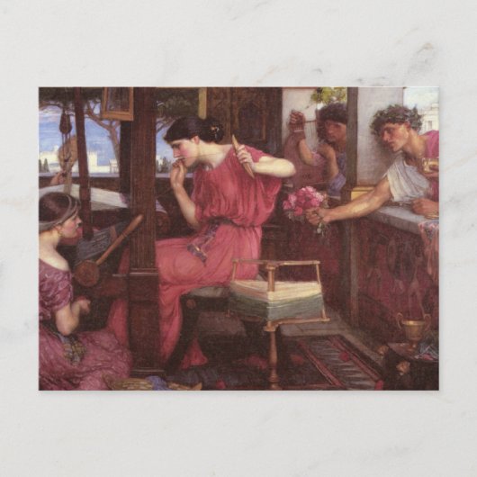 Penelope en haar gitaren briefkaart (Voorkant)