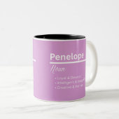 Penelope Girl Name Definition Mug | Personalized (Devant droit)