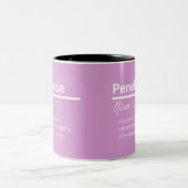 Penelope Girl Name Definition Mug | Personalized (Centre)