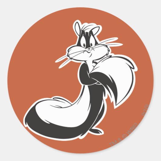 Penelope Grabbing Tail Ronde Sticker (Voorkant)