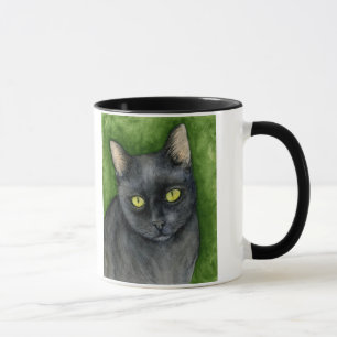 Pénélope - la tasse chanceuse de chat noir