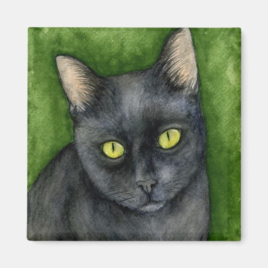 Penelope - Le Lucky Black Cat Magnet (Devant)