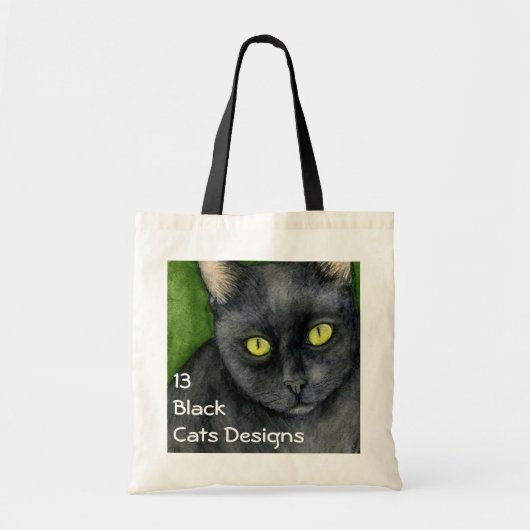 Pénélope - le sac chanceux de chat noir (Devant)
