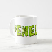 Penelope Nom de Kiwi Style Tasse de café (Devant gauche)