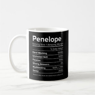 Penelope Nutrition Facts Naam Gepersonaliseerde Ni Koffiemok