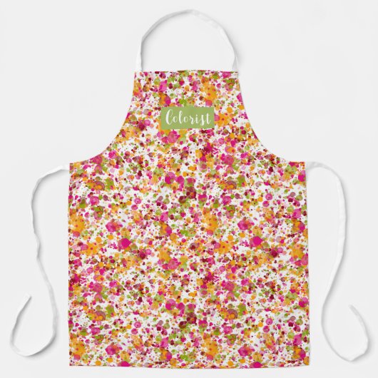 Penelope Paint Splatter Custom Haarstylist Schort (Voorkant)