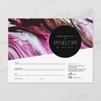 Penelope Salon cadeaubon Briefkaart