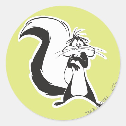 Penelope Scary Ronde Sticker (Voorkant)