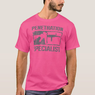 Penetratiespecialist Ar15 Rifle Pistool Mannen Pis T-shirt