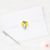 Penga Pelican Ronde Sticker (Envelop)