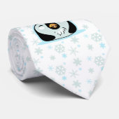 Pengi in de sneeuw stropdas (Opgerold)