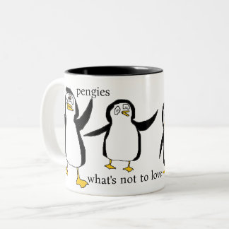 Pengies, Wat is niet om lief te hebben Tweekleurige Koffiemok