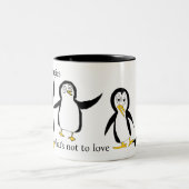 Pengies, Wat is niet om lief te hebben Tweekleurige Koffiemok (Center)