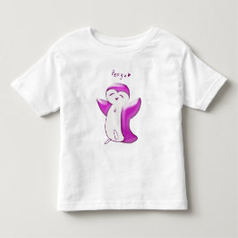 Pengu Gelukkige Pinguïn(Felroze) Peuter T-shirt