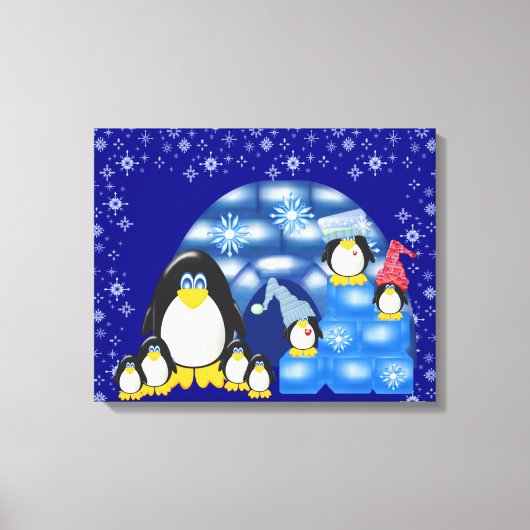 Penguin2 Wrapped Canvas Afdruk (Voorkant)