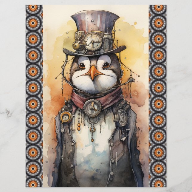 Penguin 1b Steampunk (Achterkant)