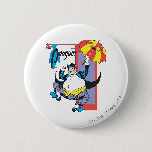 Penguin 2 ronde button 5,7 cm (Voorkant)