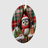 Penguin 3D Christmas Ceramic Ornament (devant)