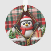 Penguin 3D Christmas Ceramic Ornament (dos)
