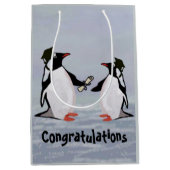 Penguin Afstudeerders Gift Bags Medium Cadeauzakje (Voorkant)