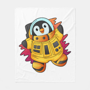 Penguin als astronaut in Suit Fleece Deken