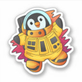 Penguin als astronaut in Suit Sticker (Voorkant)
