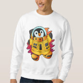 Penguin als astronaut in Suit Trui (Voorkant)