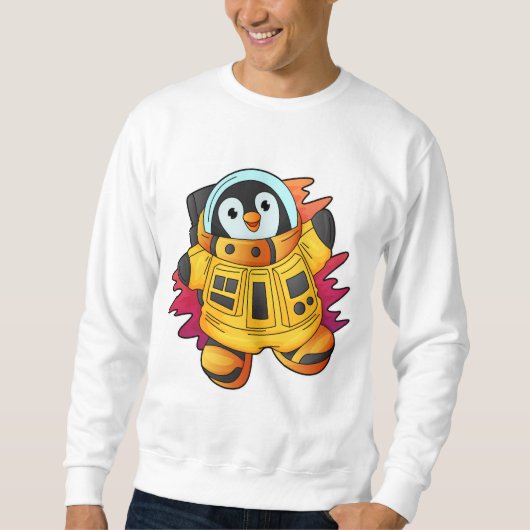 Penguin als astronaut in Suit Trui (Voorkant)