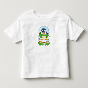 Penguin als astronaut met kostuum kinder shirts