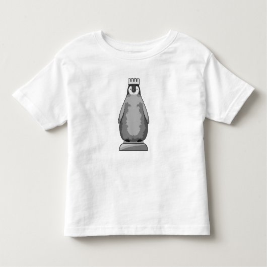 Penguin als Chess-stukje King Kinder Shirts (Voorkant)