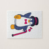 Penguin als Groom met Stropdas Legpuzzel (Horizontaal)