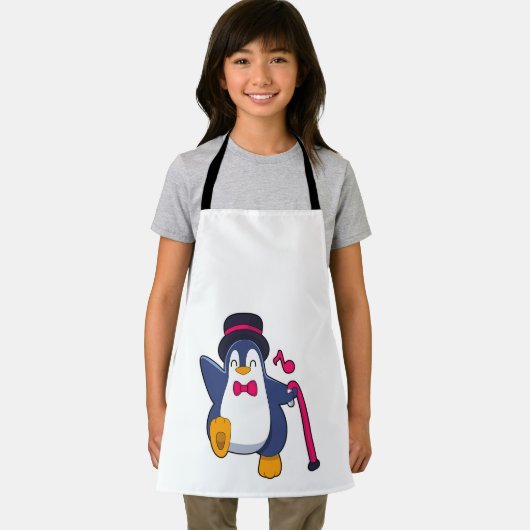 Penguin als Groom met Stropdas Schort (Insitu)