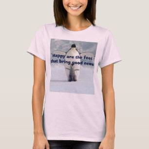 Penguin-and-Chick-Print-I10282801, Happy zijn de.. T-shirt