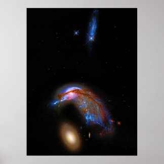 Penguin and Egg - Interaction Galaxy Duo, Arp 142 Poster