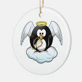 Penguin Angel Keramisch Ornament (Links)